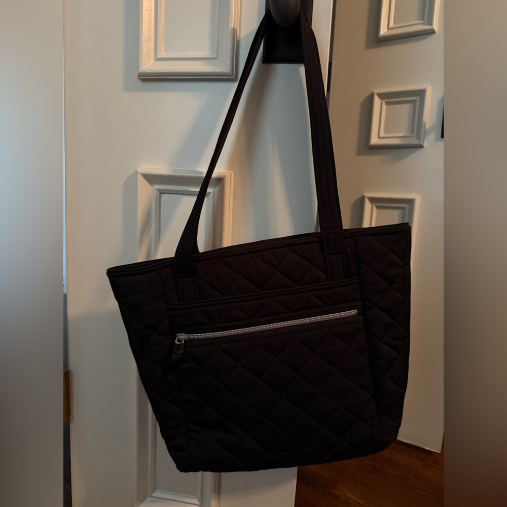 Vera Bradley Black Performance Twill Tote